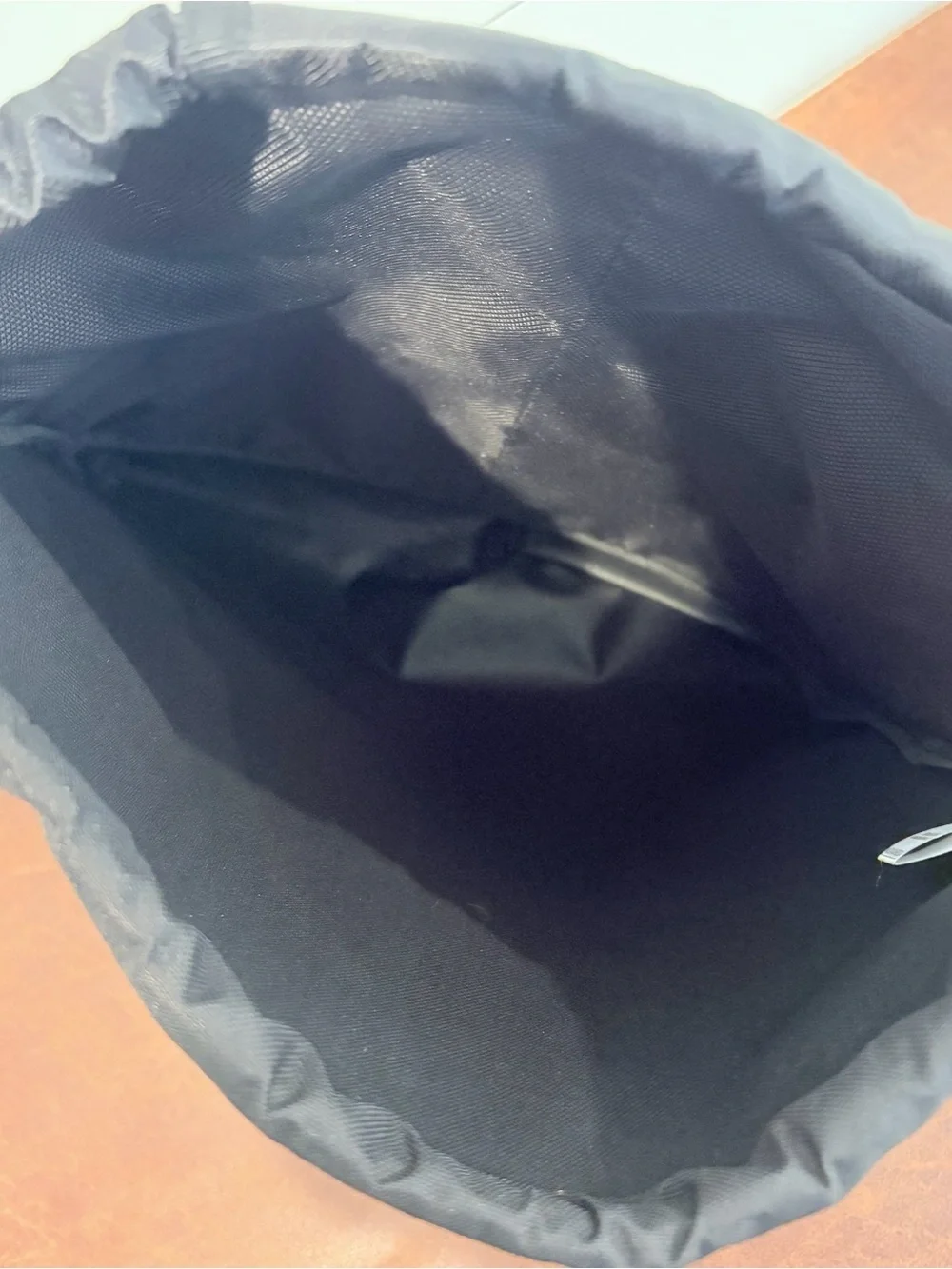Adidas Y2K Sportcore Drawstring Backpack Gym Sack Black White